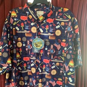 RSVLTS PARKS AND RECREATION SHIRT OF GREATNESS RON SWANSON KUNUFLEX 4XL BNWT